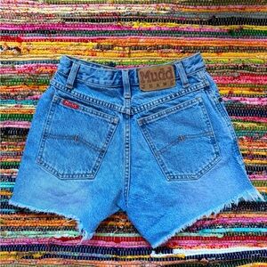 Mudd High Rise Cutoff Jean Shorts – Size 3/25 Y2K Vintage